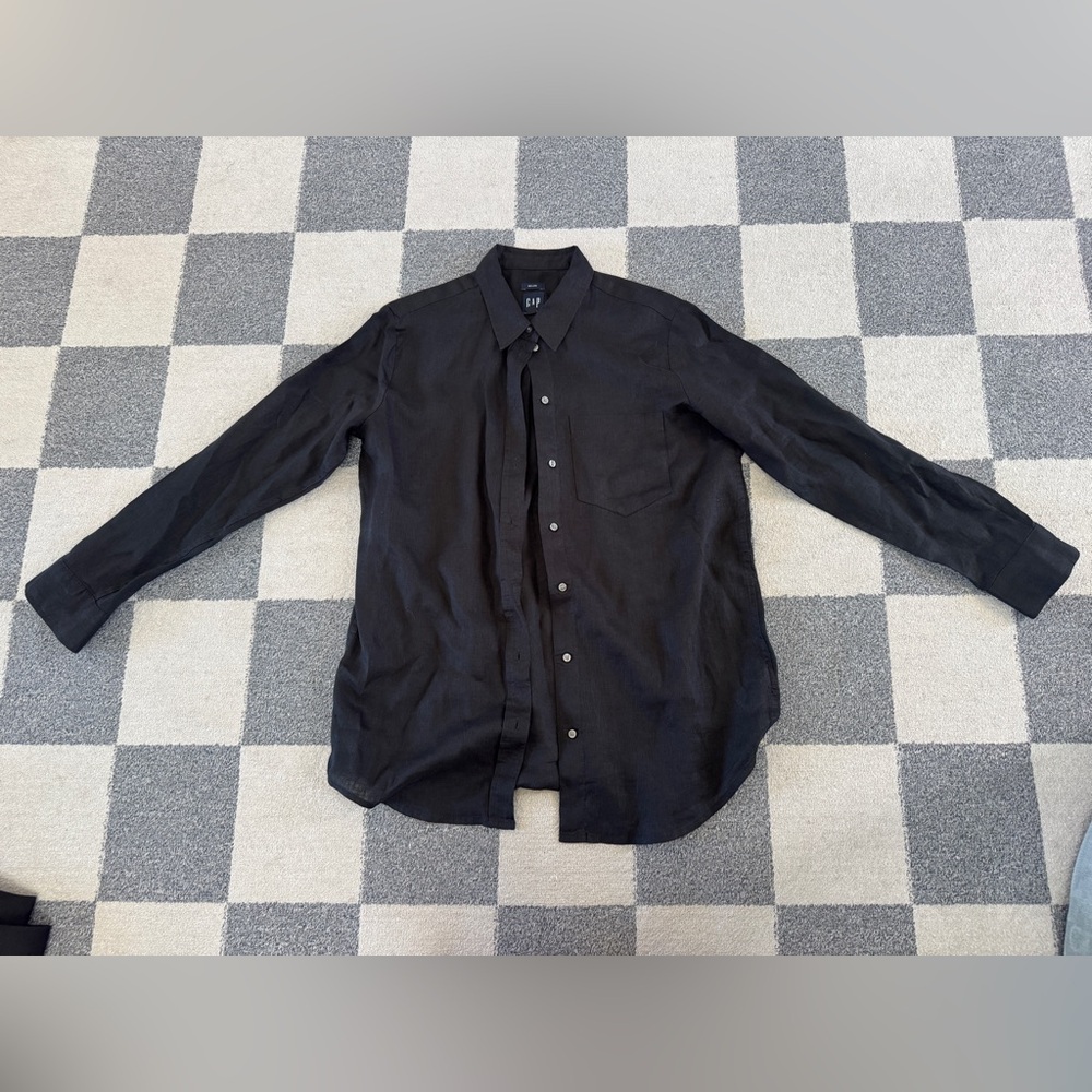 Women’s Gap Black Linen Blouse